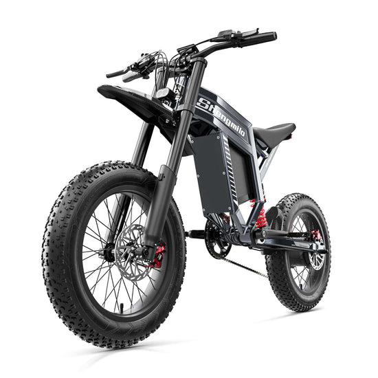 Electric Dirt Bike 60V 3000W 40 MPH 60-100 Miles Long Range