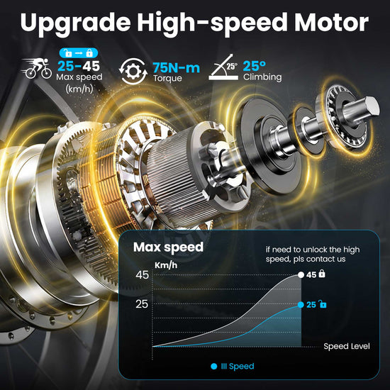 Fat Tire Electric Bike for Adults | 48V 15Ah | NFC Start | 25km/h CE