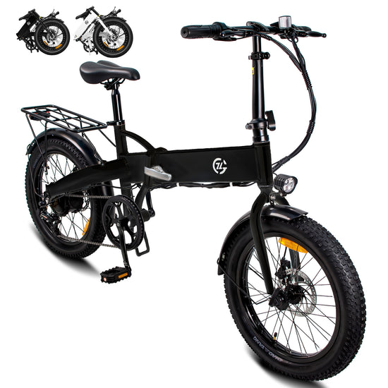 Foldable Electric Bike for Adults 48V 25MPH 20" x 3.0" Fat Tire US 12