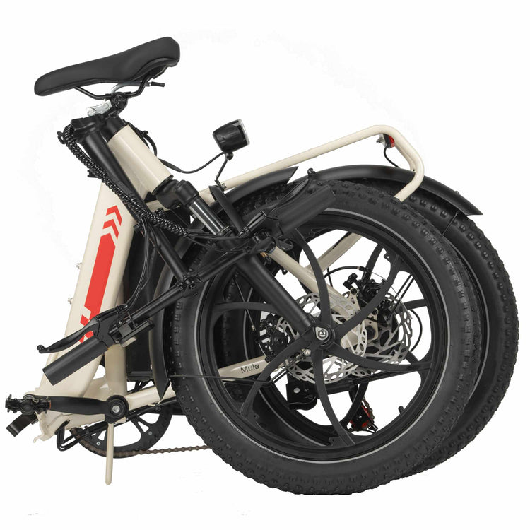 Rooder MULE Folding Electric Bicycle - fully folded
