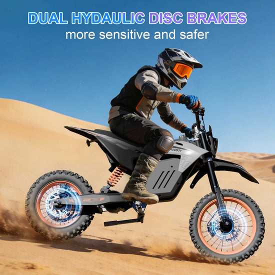 Electric Motorcycle for Adults Teens 3000W 34 MPH 48V30Ah Dirtbike