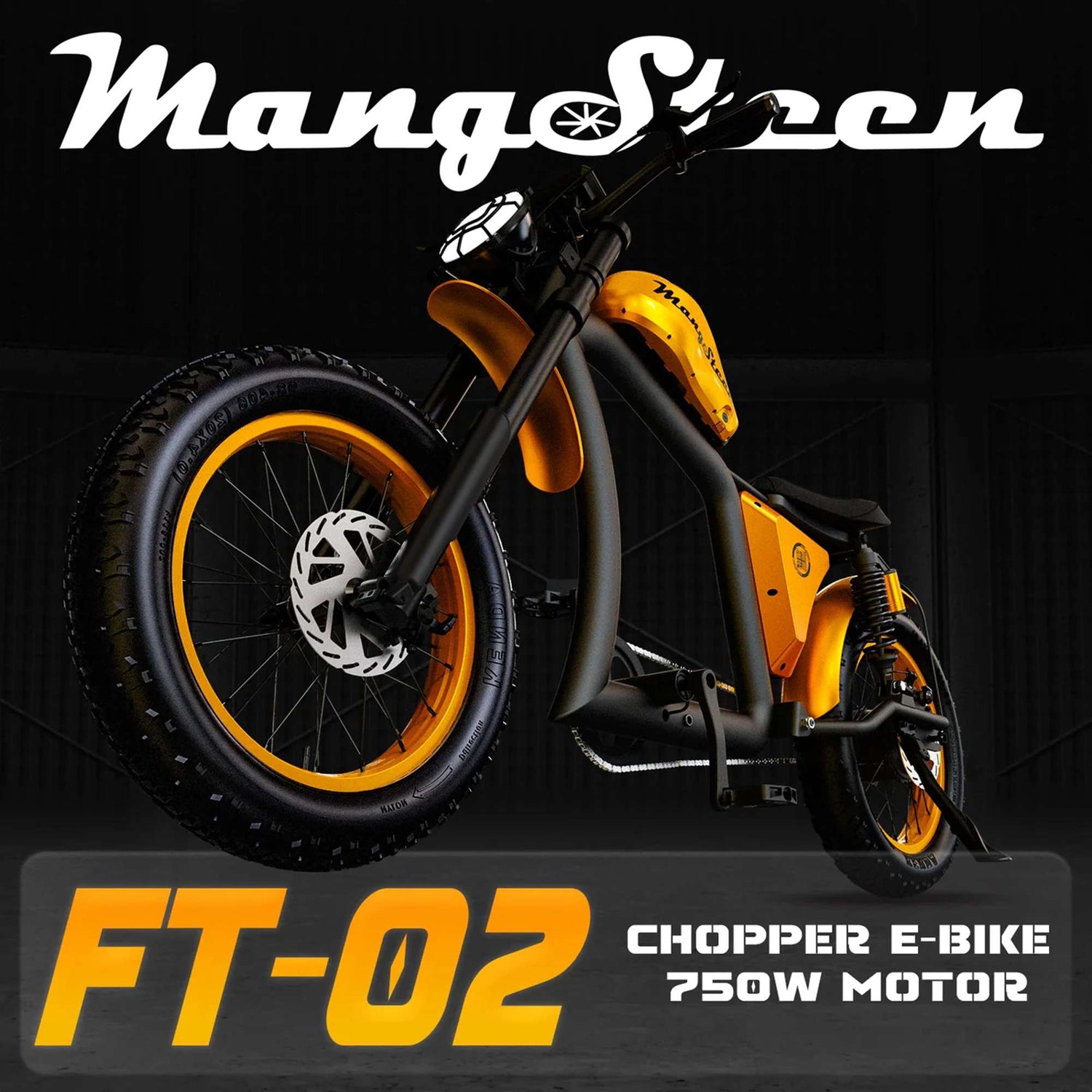 Fat Tire Adult E-Bike Mangosteen FT02–Aluminum Frame, CE EU Approved 12