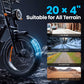  Fat Tire Electric Bike for Adults | 48V 15Ah | NFC Start | 25km/h CE