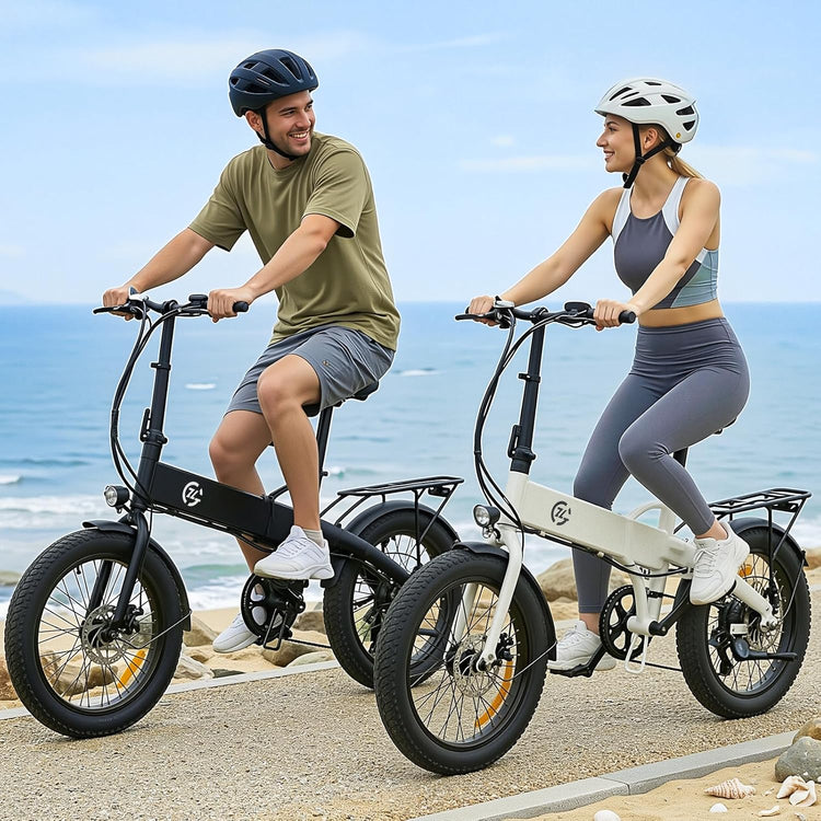 Foldable Electric Bike for Adults 48V 25MPH 20" x 3.0" Fat Tire US 18