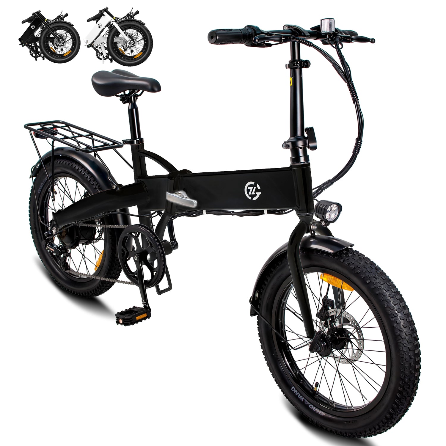 Foldable Electric Bike for Adults 48V 25MPH 20" x 3.0" Fat Tire US 12