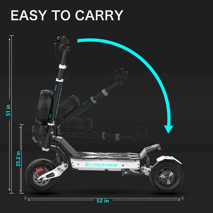 Glidezone GD83 Dual Motor Electric Scooter 50 MPH 5600W for Sale 19