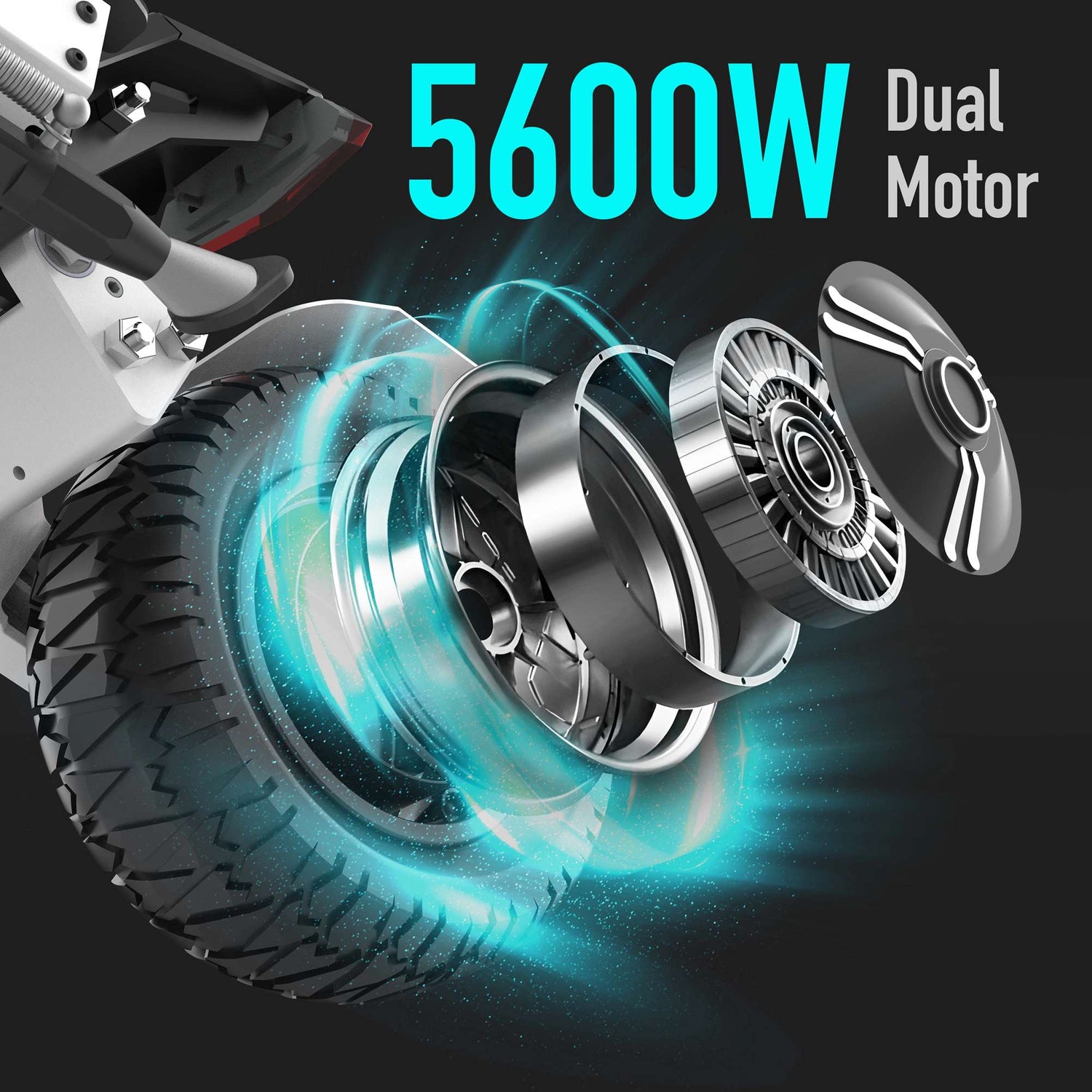 Glidezone GD83 Dual Motor Electric Scooter 50 MPH 5600W for Sale 13