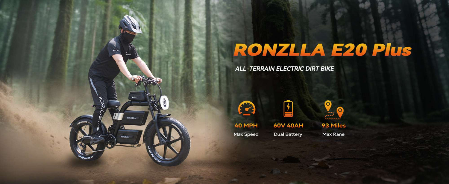 Load video: Long Range Electric Bike RONZLLA E20 Plus Review