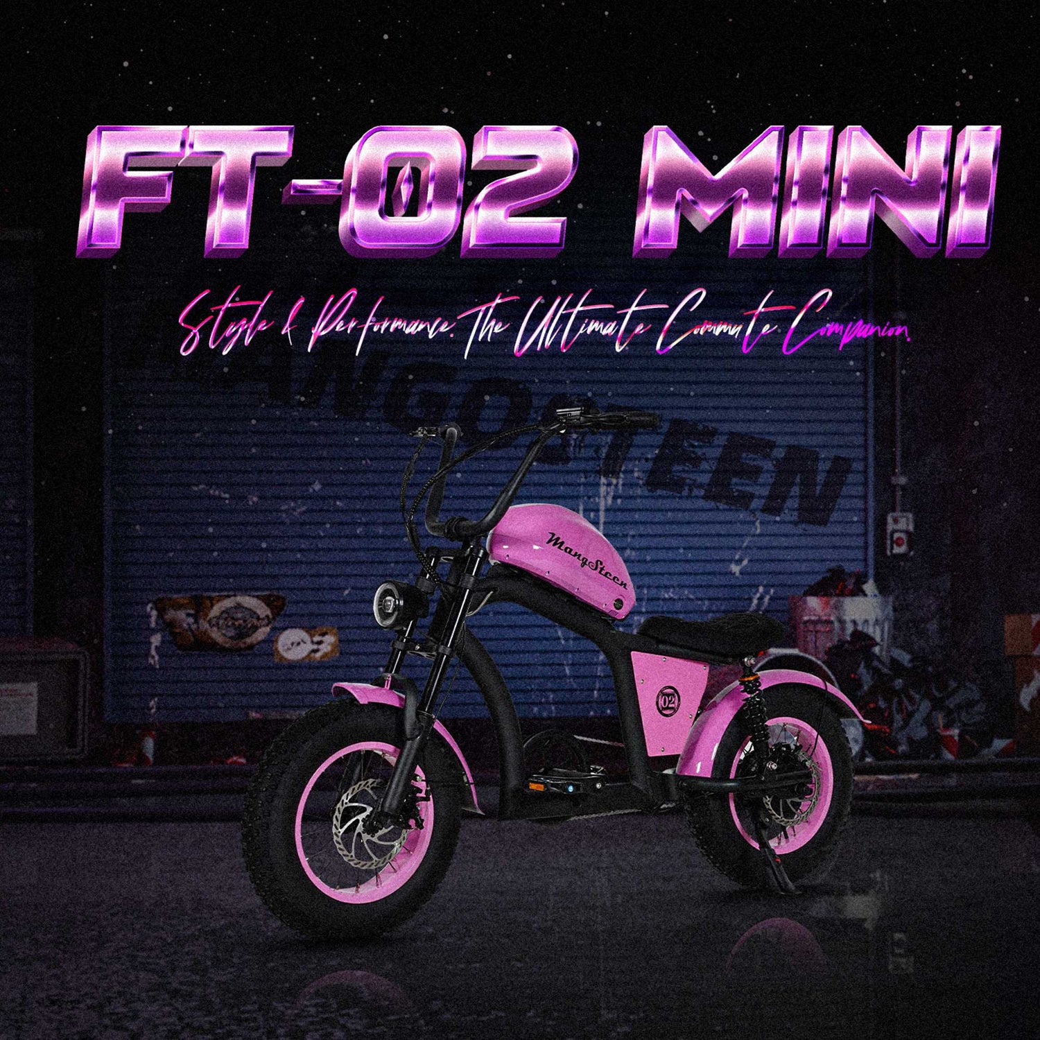 Mangosteen FT02 Electric Bike CE EU Certified for Adults & Teens 12