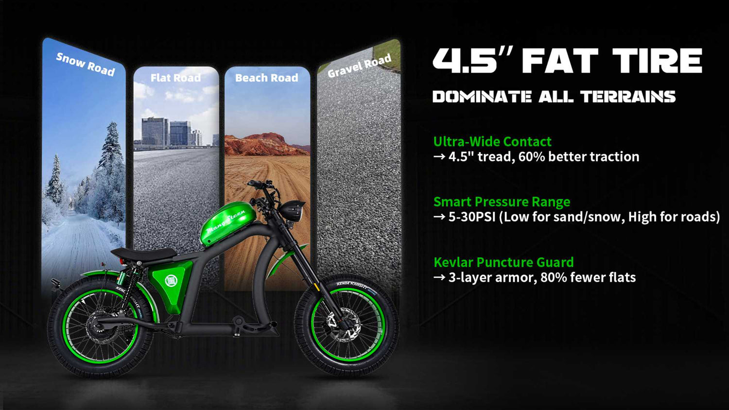 Mangosteen FT02 Street Legal Electric Bike 1000W EEC COC CE Certified 18