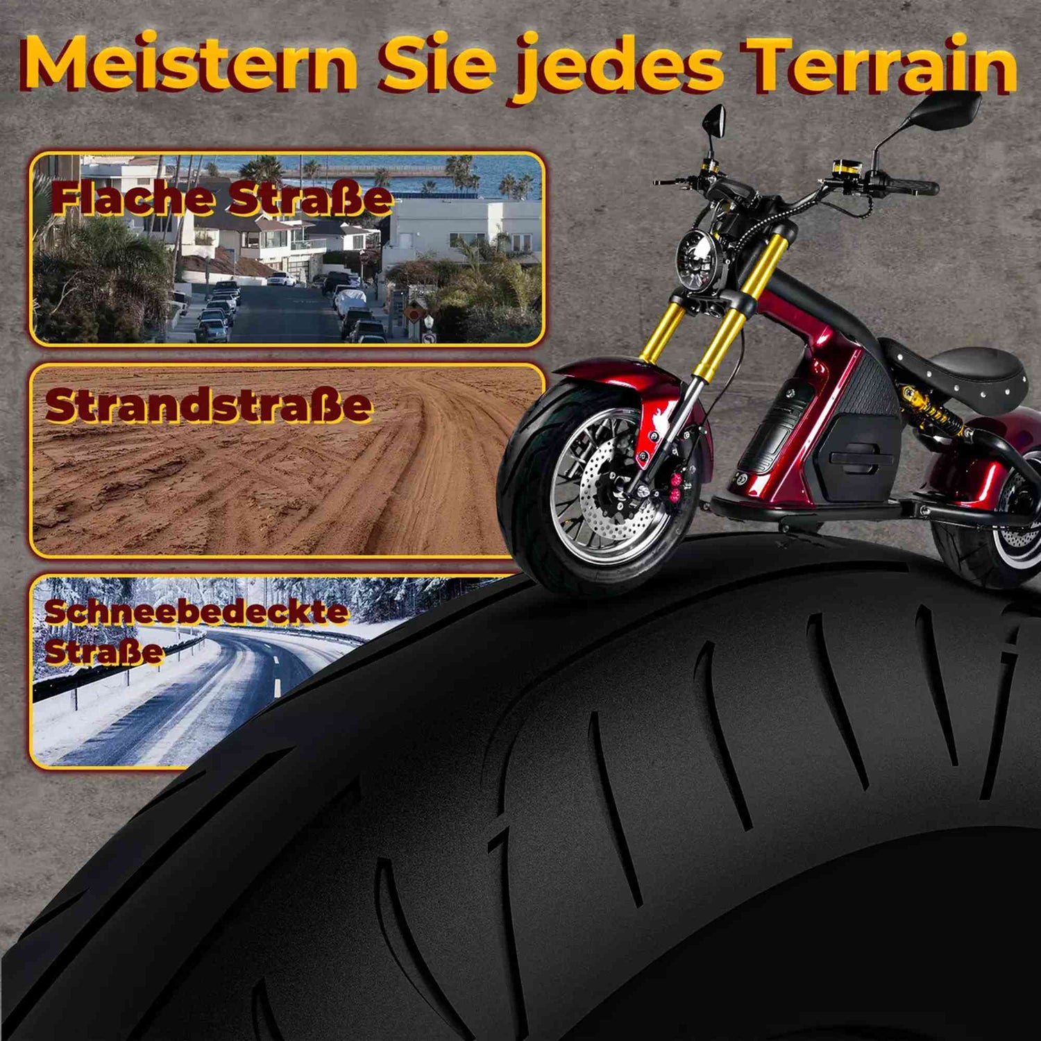 Mangosteen M8S Elektro Roller Chopper 4000w 80km/h EEC COC EU for Sale 2