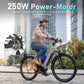 High-performance 250W rear hub motor on the Rooder Maratho 28-inch electric bike.