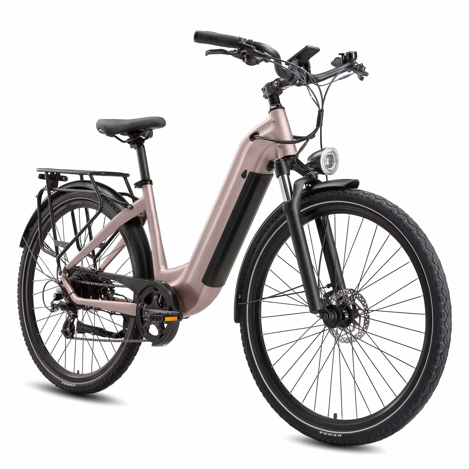 Rooder Maratho 28-inch electric bike main view showcasing the aluminum frame and long-range battery.