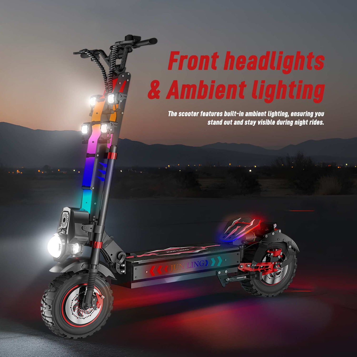 Rooder JL86 10000W Electric Scooter for Adults with Dual Suspension 15