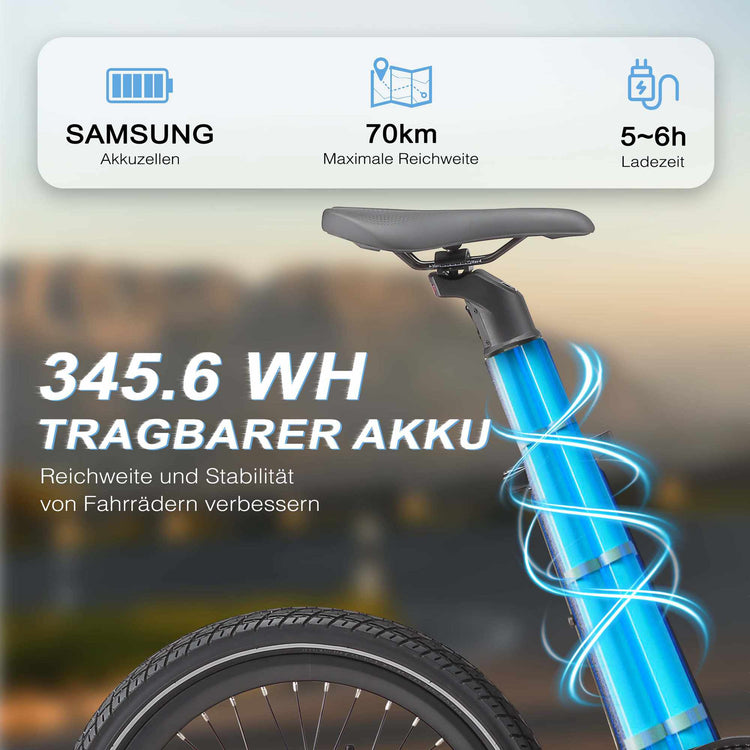 Rooder Smart30 Electric Bike - 345.6wh samsung battery