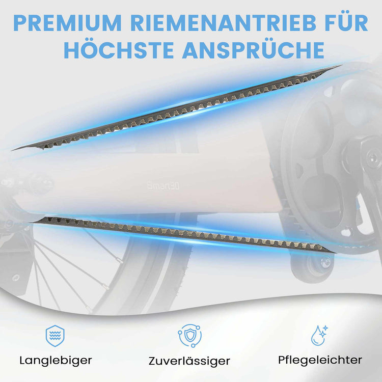 Rooder Smart30 Electric Bike - belt gearing type - lightweight