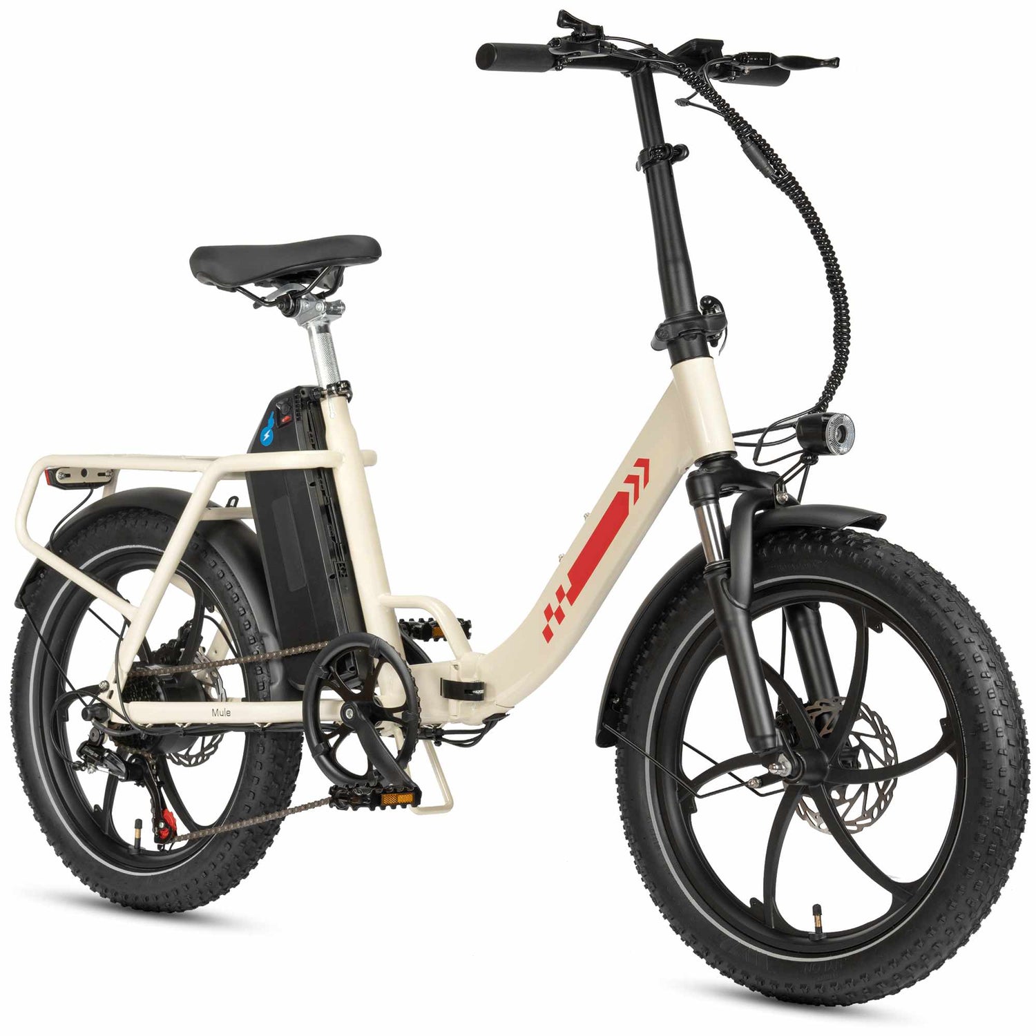 Rooder MULE Folding Electric Bicycle - right side angle