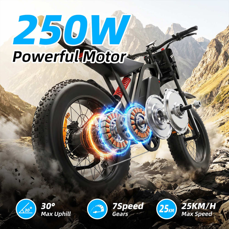 Rooder R700 1500W Electric Dirt Bike – 52V 25AH Adult E-Bike for Sale 31