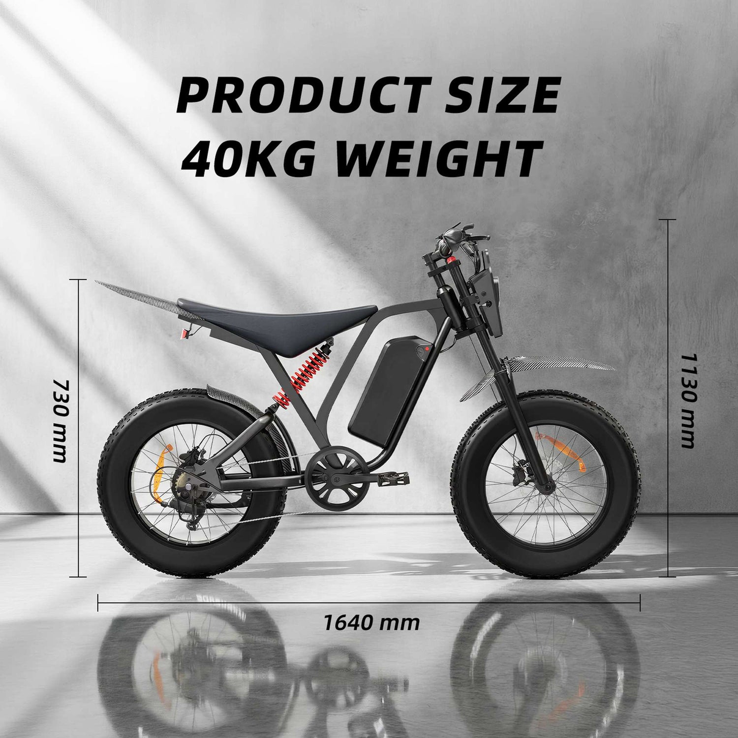 Rooder R700 1500W Electric Dirt Bike – 52V 25AH Adult E-Bike for Sale 38