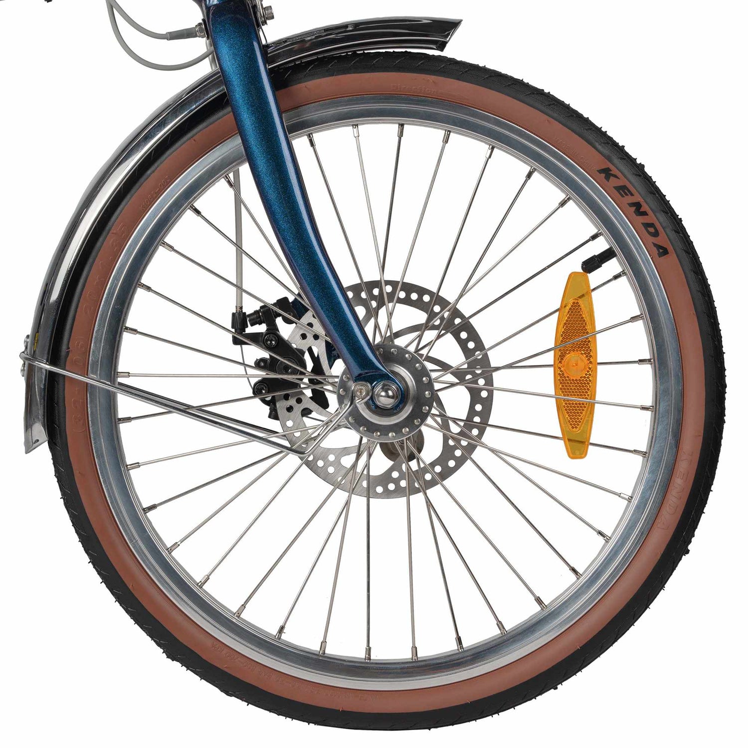 Rooder Smart20 Folding Electric Bike  - front wheel, denda tire
