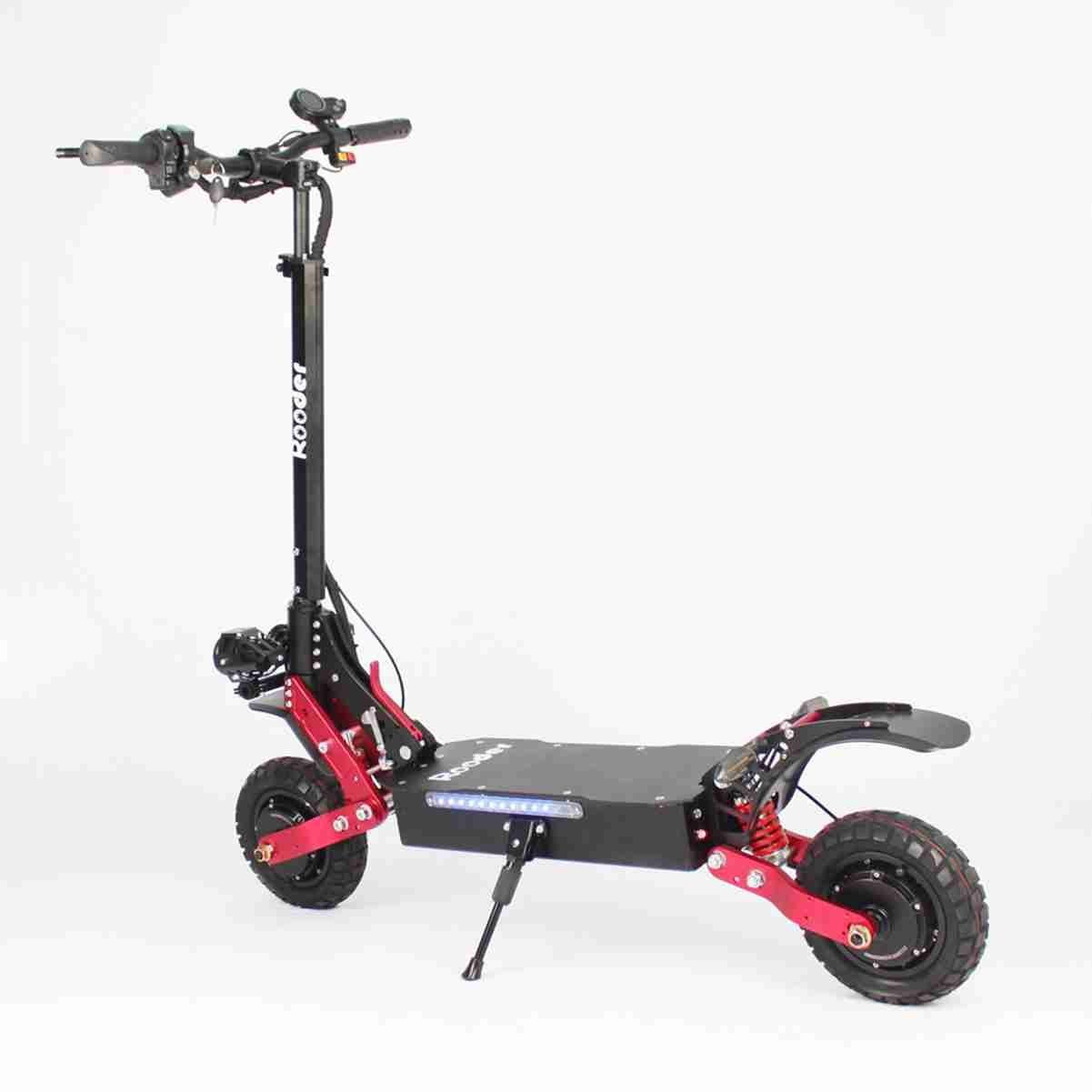 Riding Electric Scooter